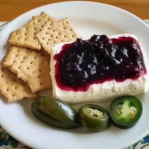 Sweet & Spicy Blueberry Jalapeno Jelly