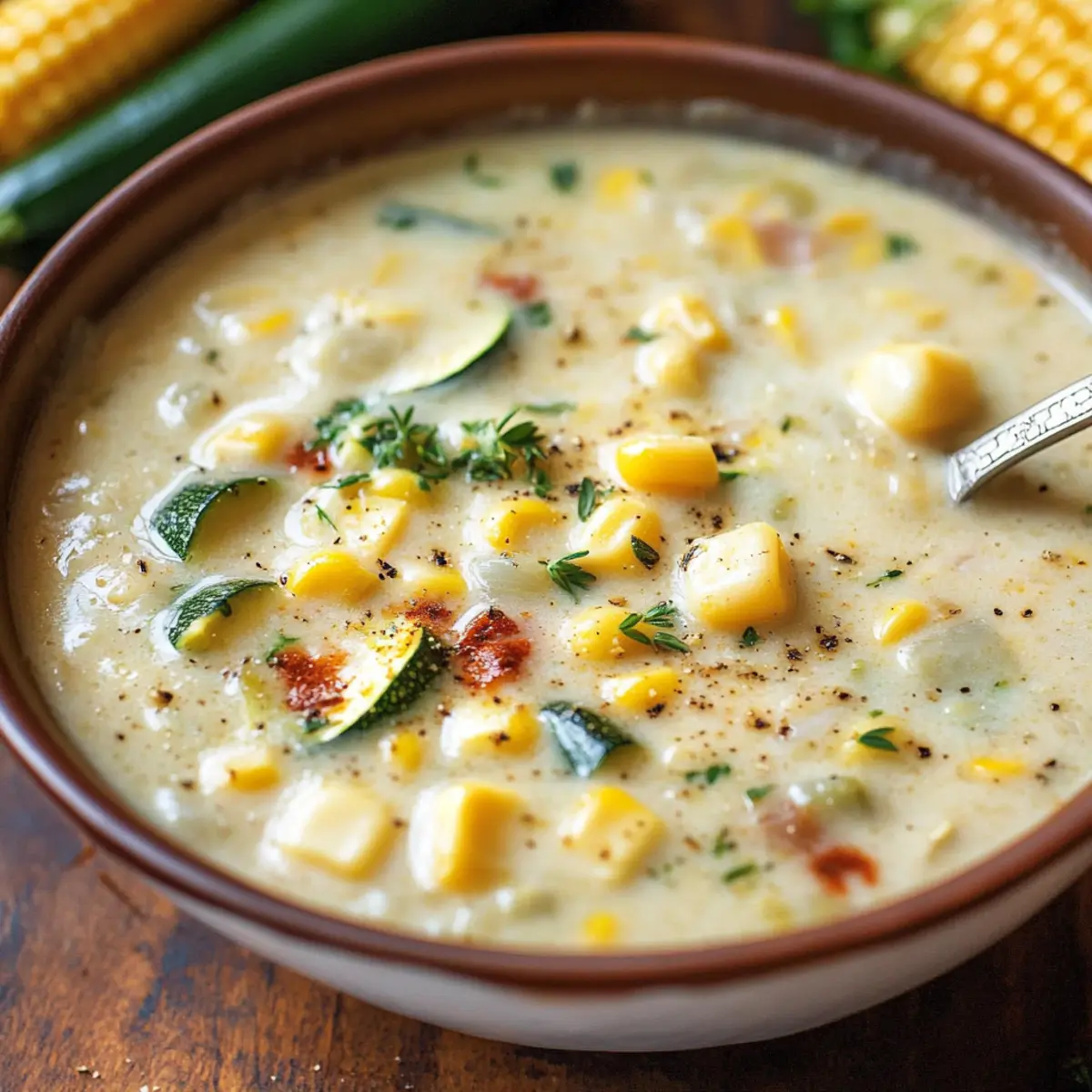 Summer Corn and Zucchini Chowder