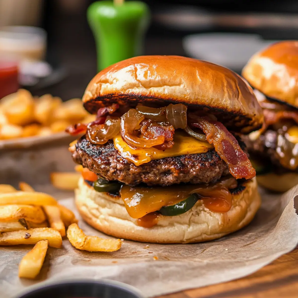 Sweet n Spicy Bacon Burger