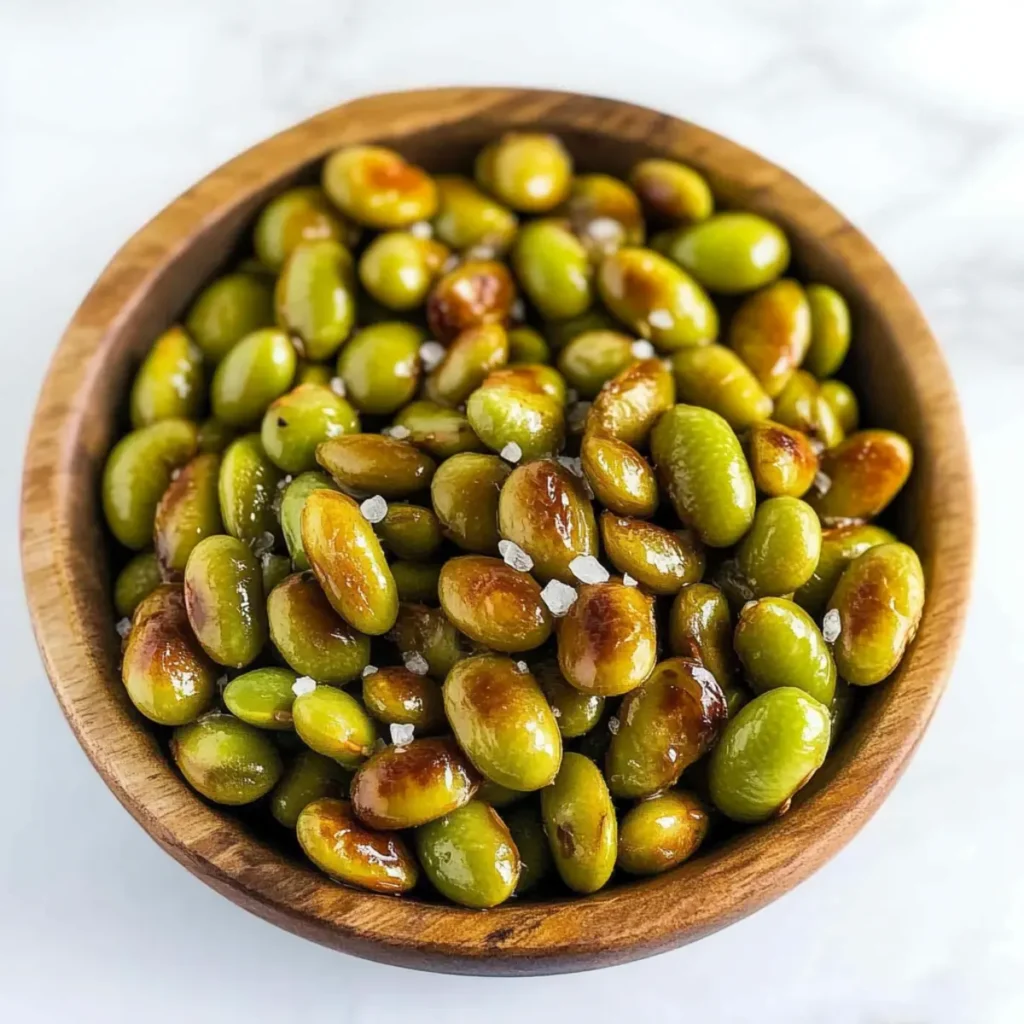 Salt and Vinegar Roasted Edamame