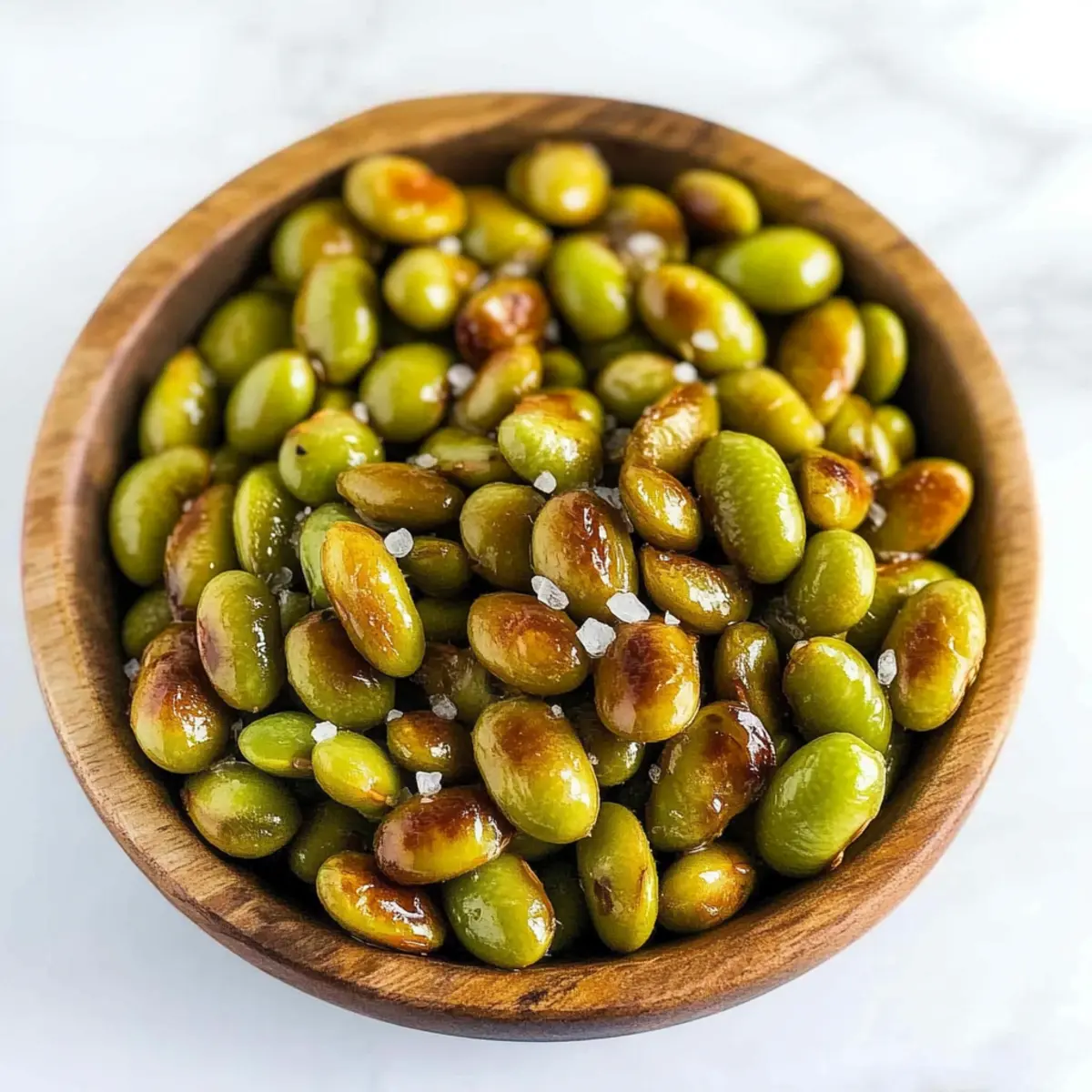 Salt and Vinegar Roasted Edamame