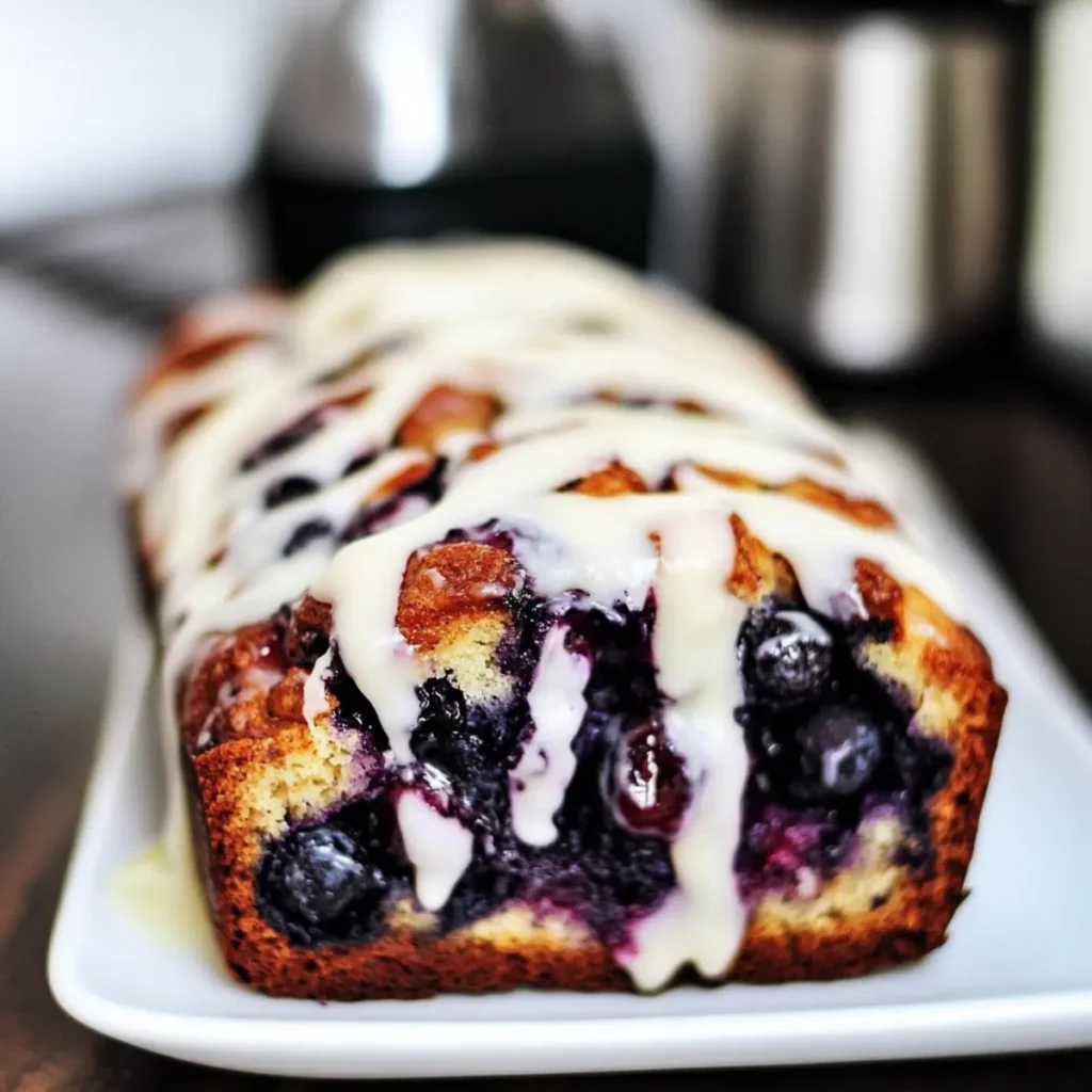 Roasted Blueberry Pull-Apart Loaf