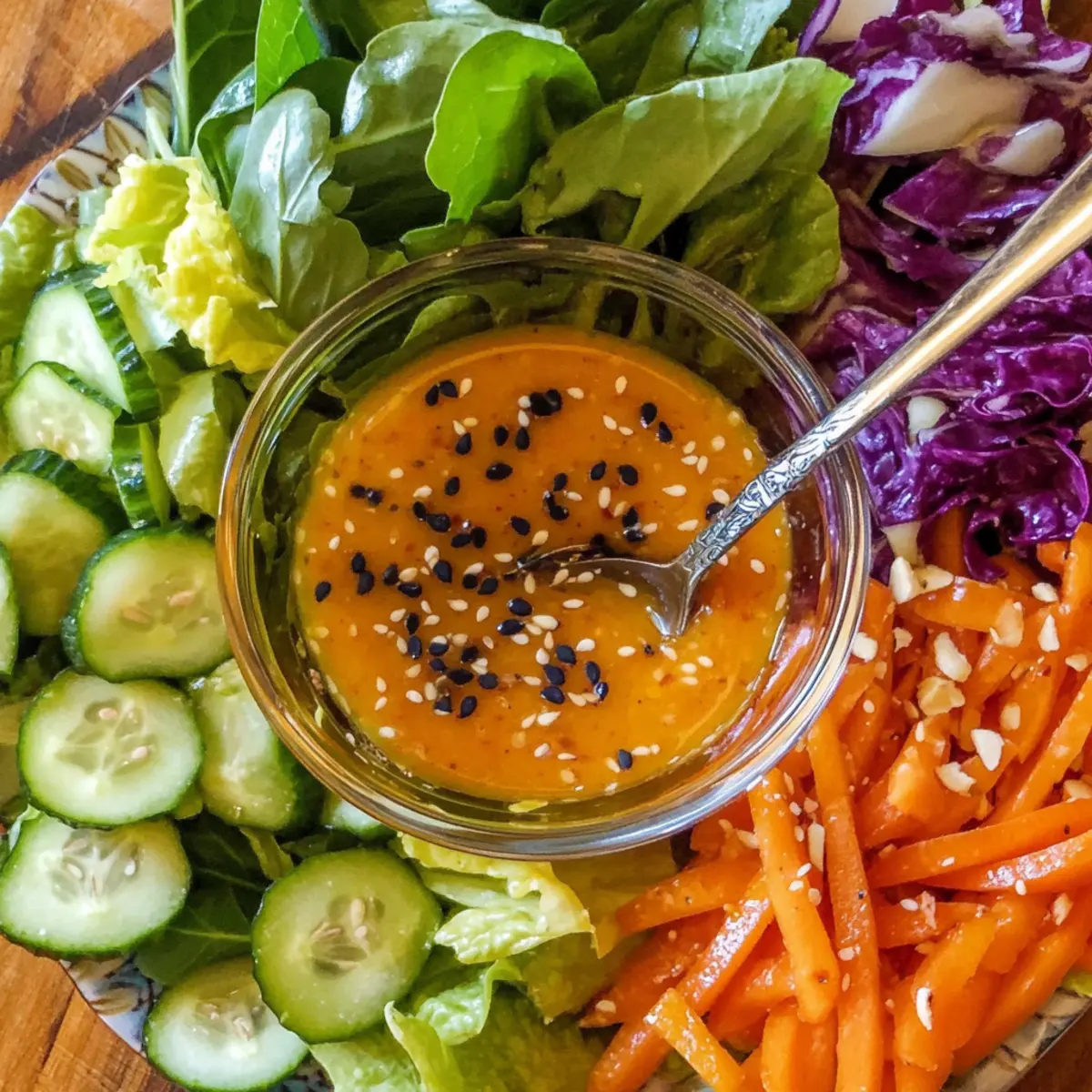 Orange Ginger Dressing with Sesame