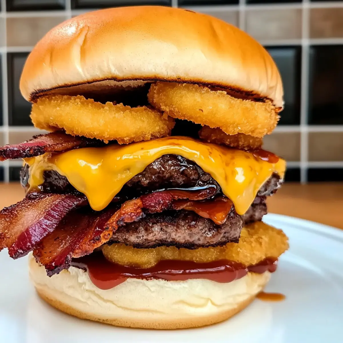 Cowboy Bacon Cheeseburger