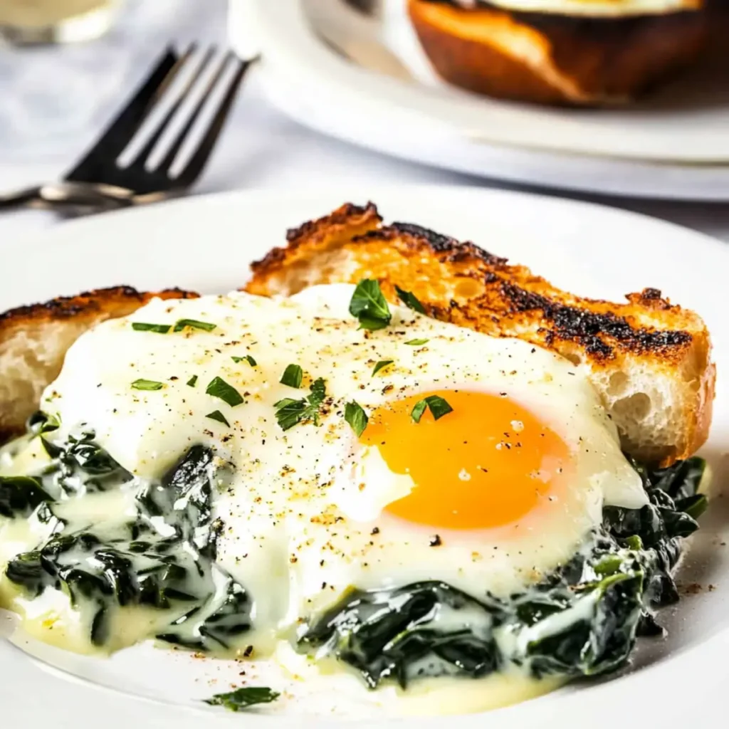 Baked Eggs Florentine: A Creamy Brunch Delight to Savor