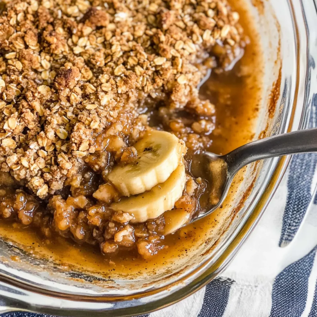 Decadent Bananas Foster Crisp for a Cozy Night In