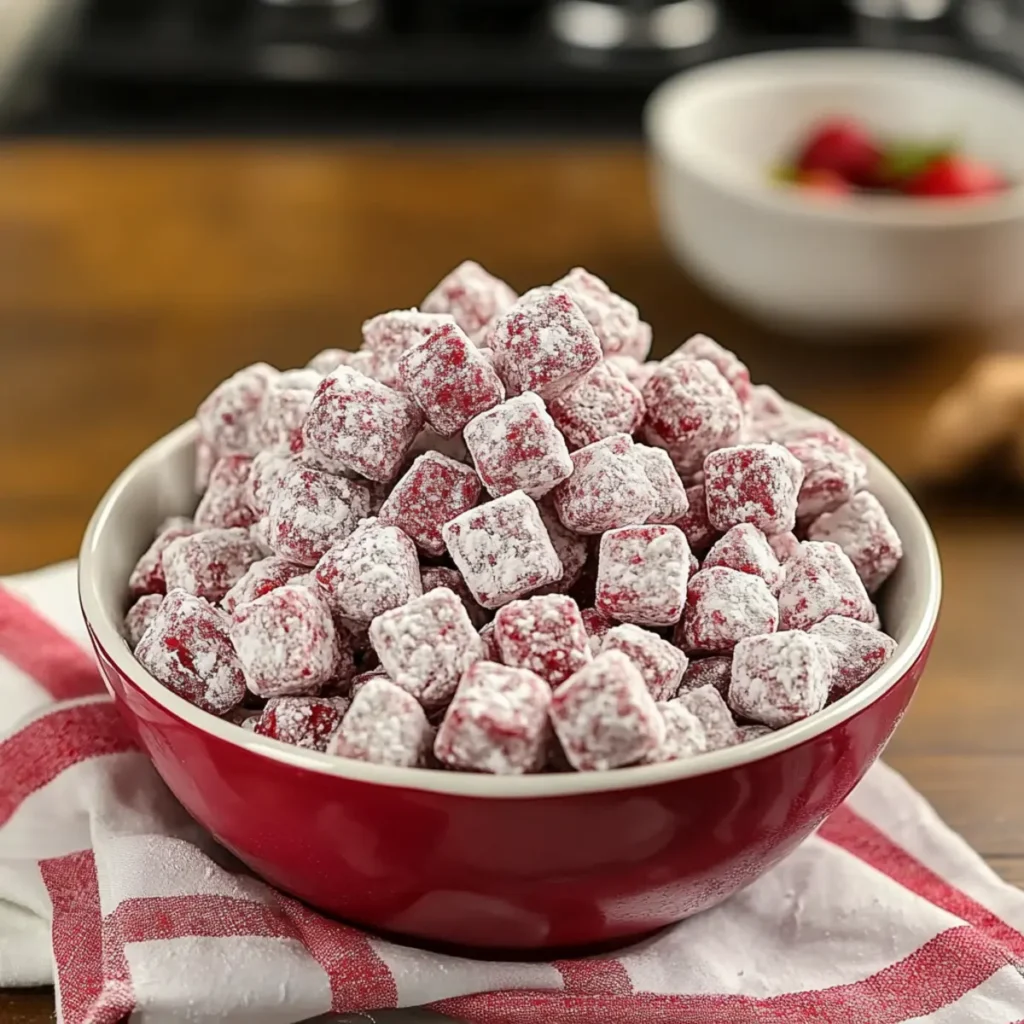 Cherry Cheesecake Puppy Chow