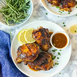 Grilled BBQ Chicken Thighs