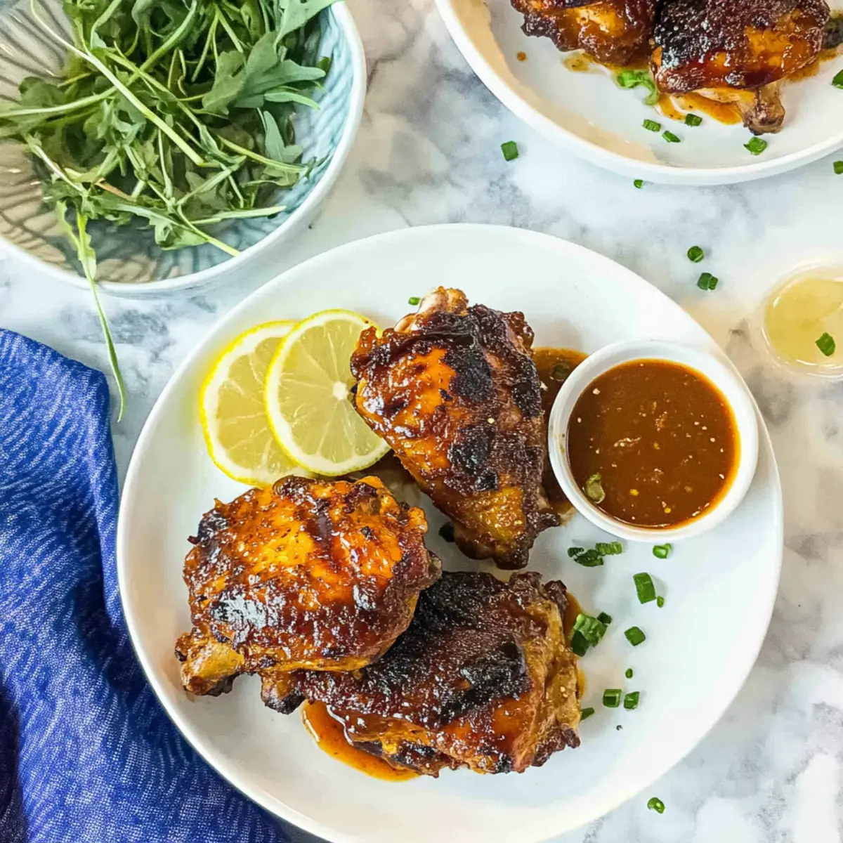 Grilled BBQ Chicken Thighs