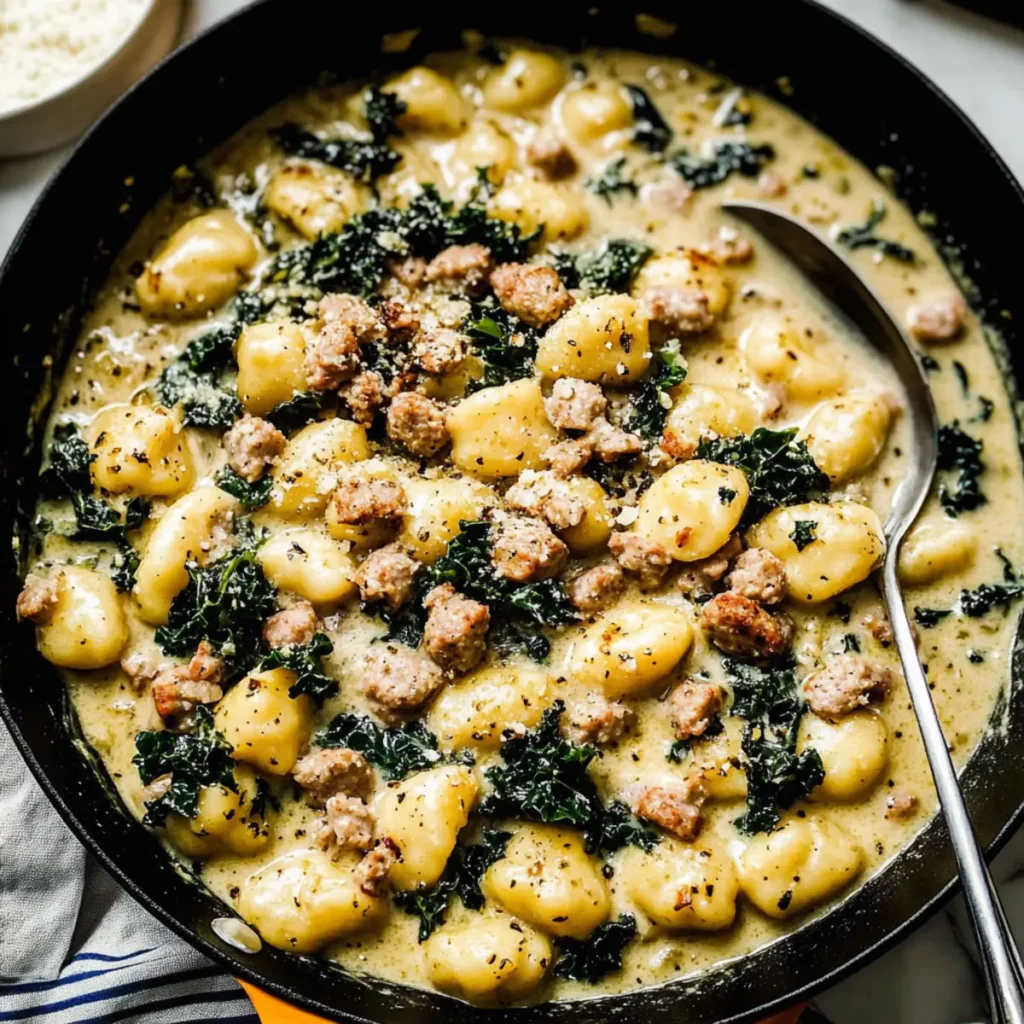 Creamy Cauliflower Gnocchi Skillet
