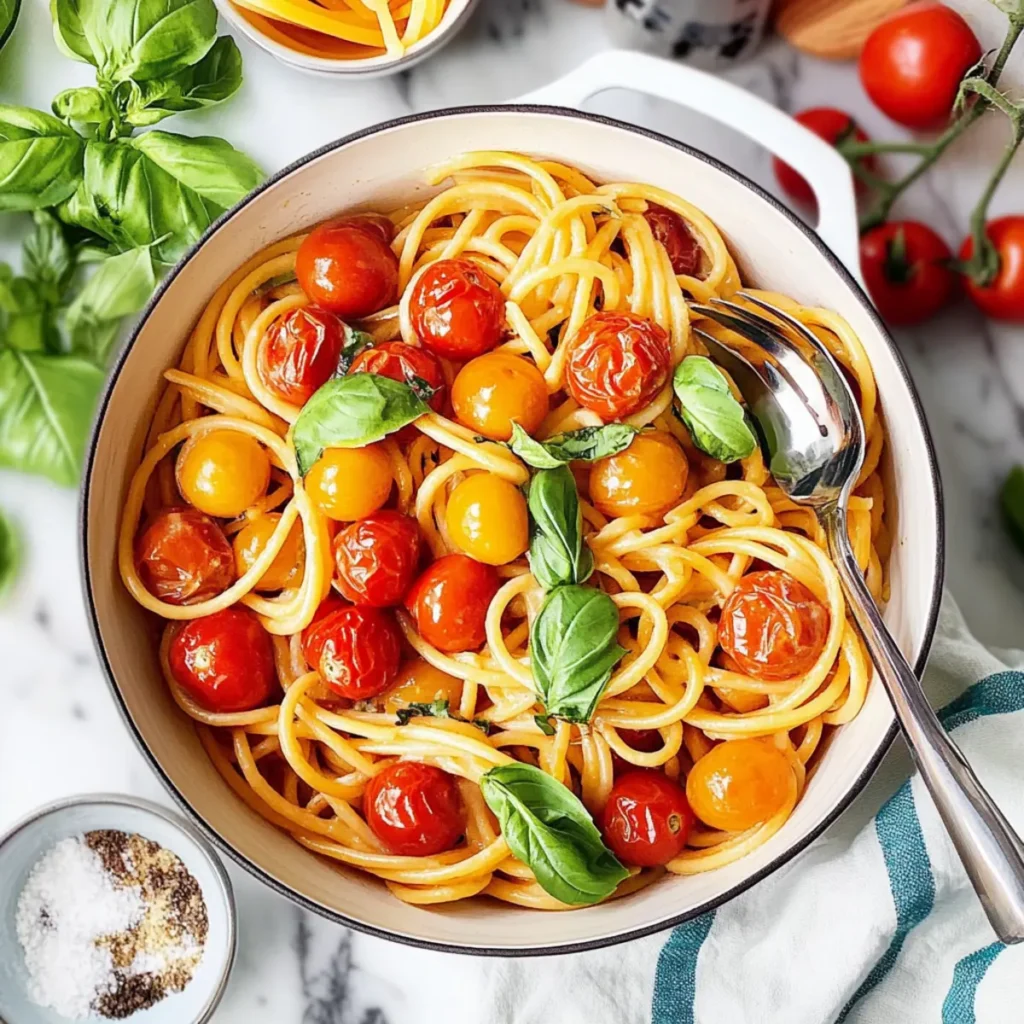 Brighten Your Day with Easy Cherry Tomato Pasta Bliss
