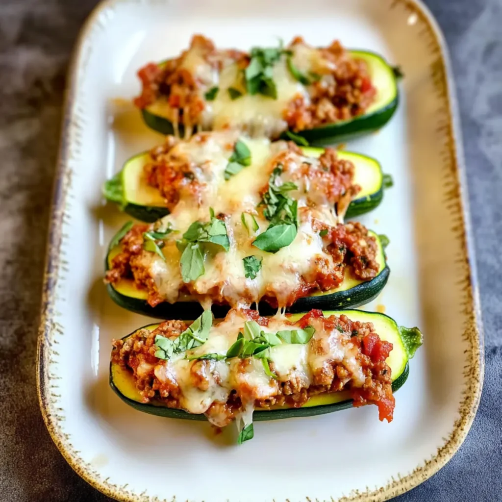 Delicious Low Carb Stuffed Zucchini Boats to Savor Tonight