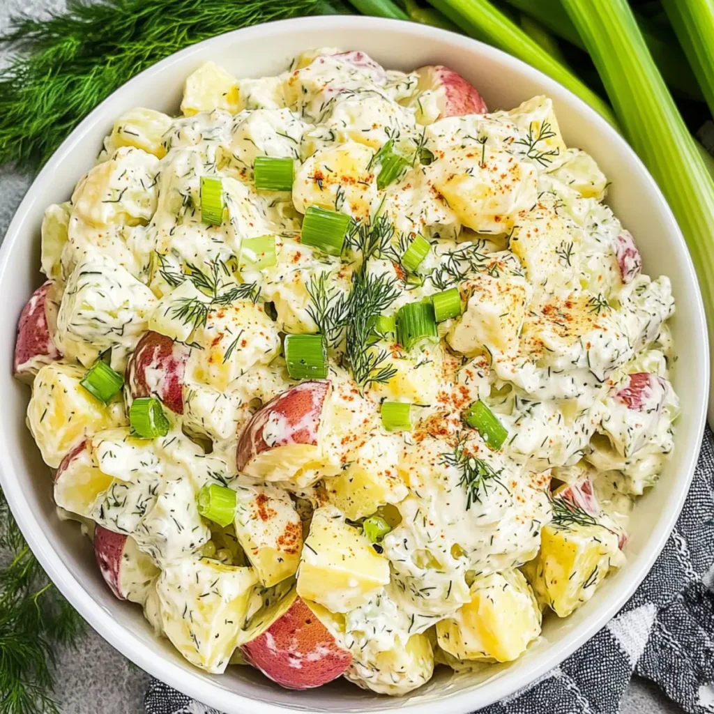 Potato Salad with Dill Pickles: The Ultimate Creamy Delight