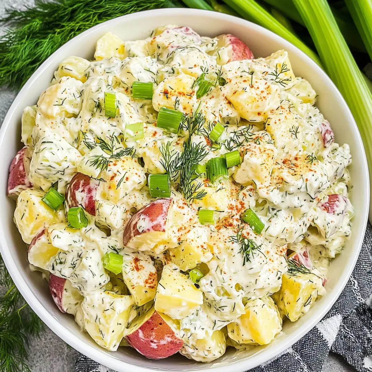 Potato Salad with Dill Pickles