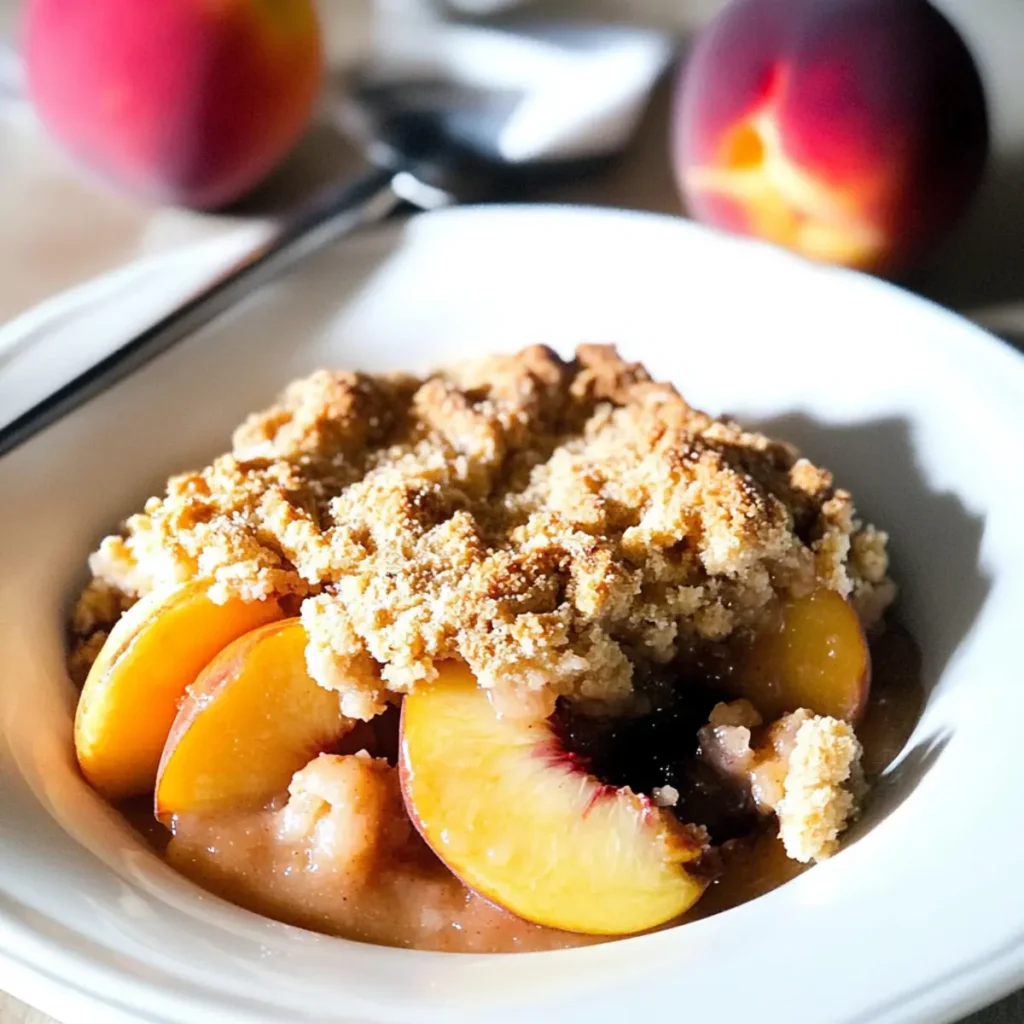 Homemade Peach Crumble That Will Wow Your Taste Buds