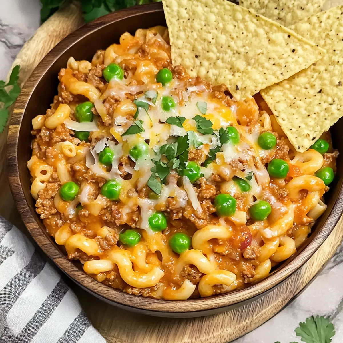 One-Pot Chili Mac and Cheese without Beans