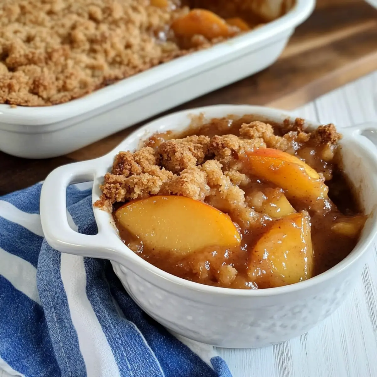 Peach Crumble