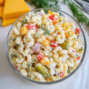 Dill Pickle Pasta Salad