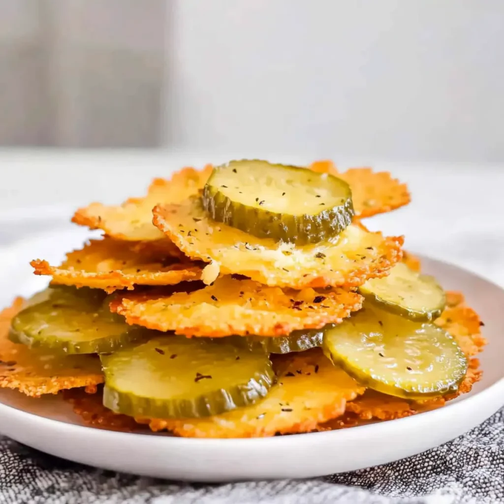 Crispy Cheese Pickle Chips: A Quick, Flavor-Packed Snack