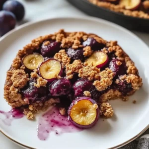 Spiced Plum Crisp