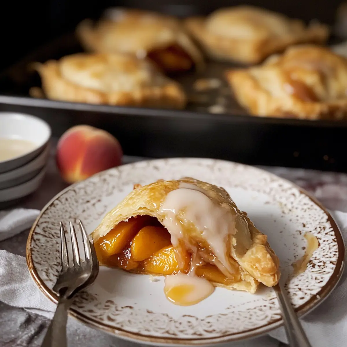 Flaky Peach Dumplings