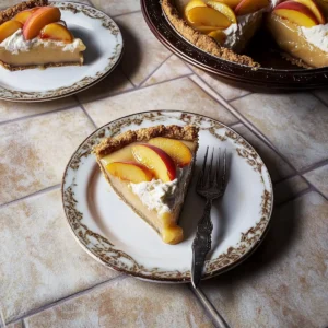 Creamy Peach Custard Pie
