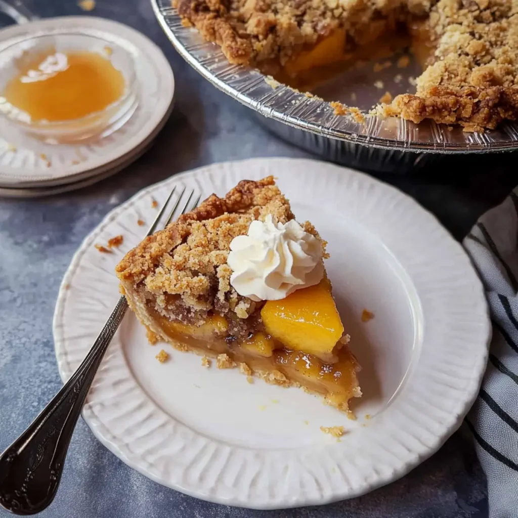 Peach Pie with Crumble Topping: A Sweet Summer Sensation