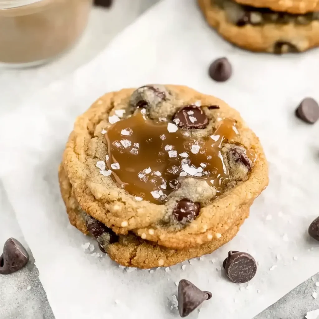 Irresistibly Soft Salted Caramel Chocolate Chip Cookies