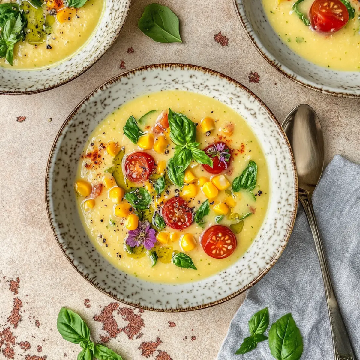 Summer Sweet Corn Gazpacho