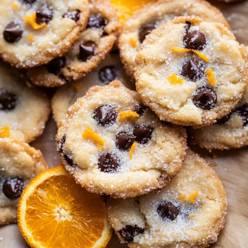 Dark Chocolate Orange Shortbread Cookies for Festive Bliss