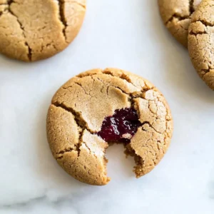 Brown Butter PB & J Cookies
