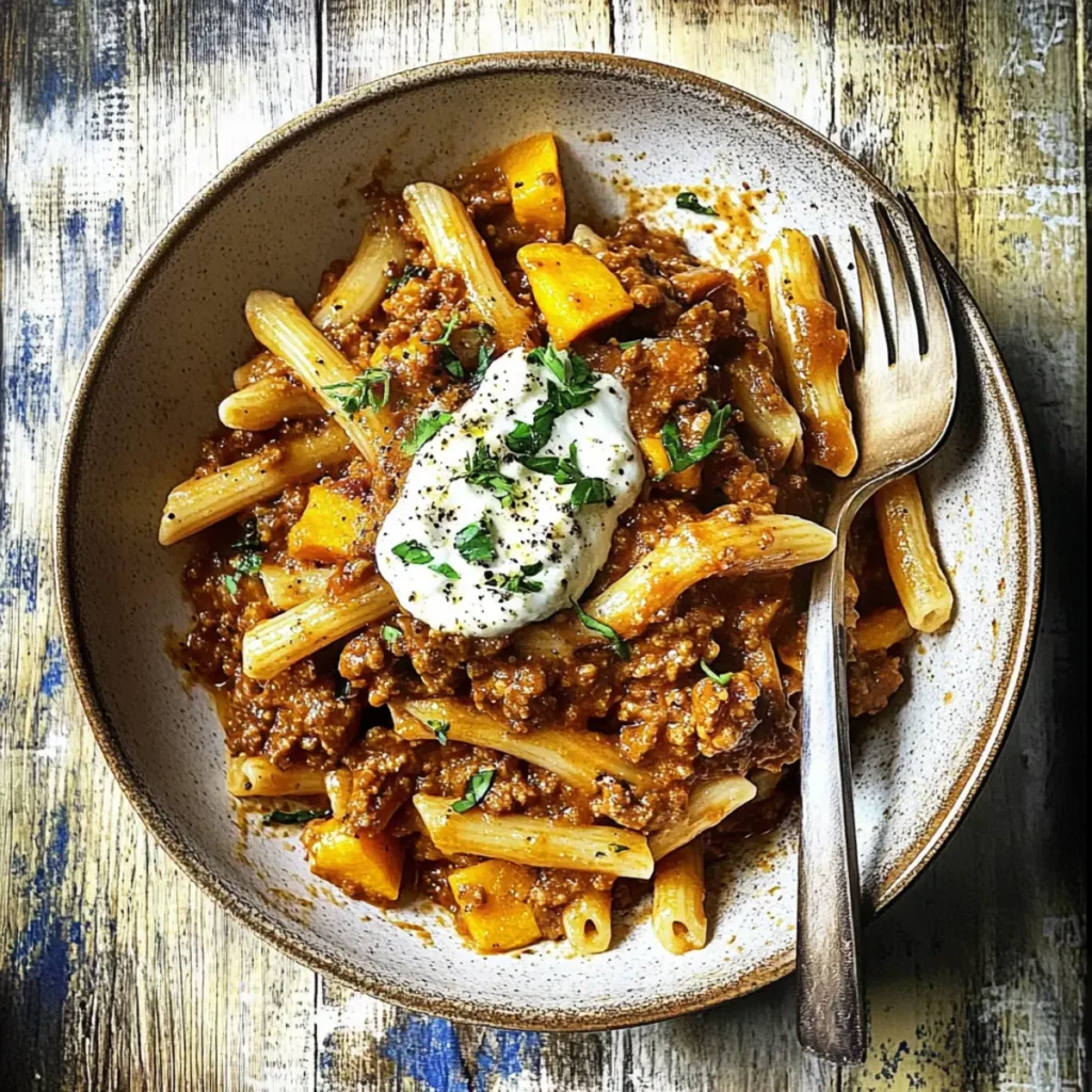 Savory Pumpkin Beef Bolognese: Your Cozy One-Pan Dinner