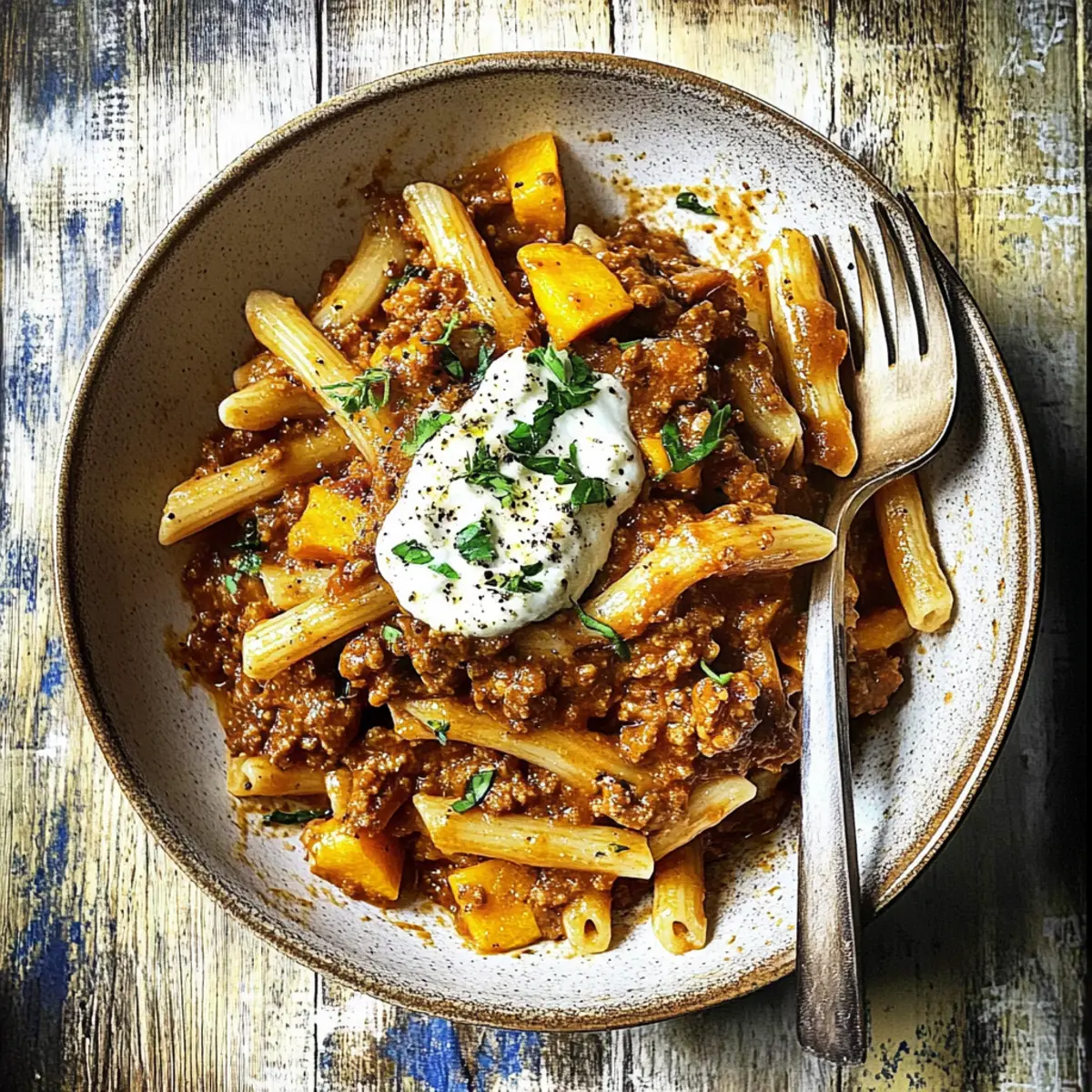 Pumpkin Beef Bolognese