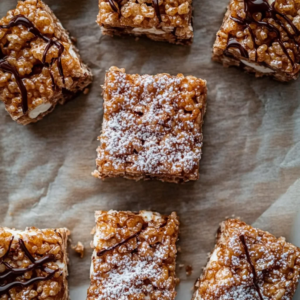 Vietnamese Coffee Rice Krispie Treats