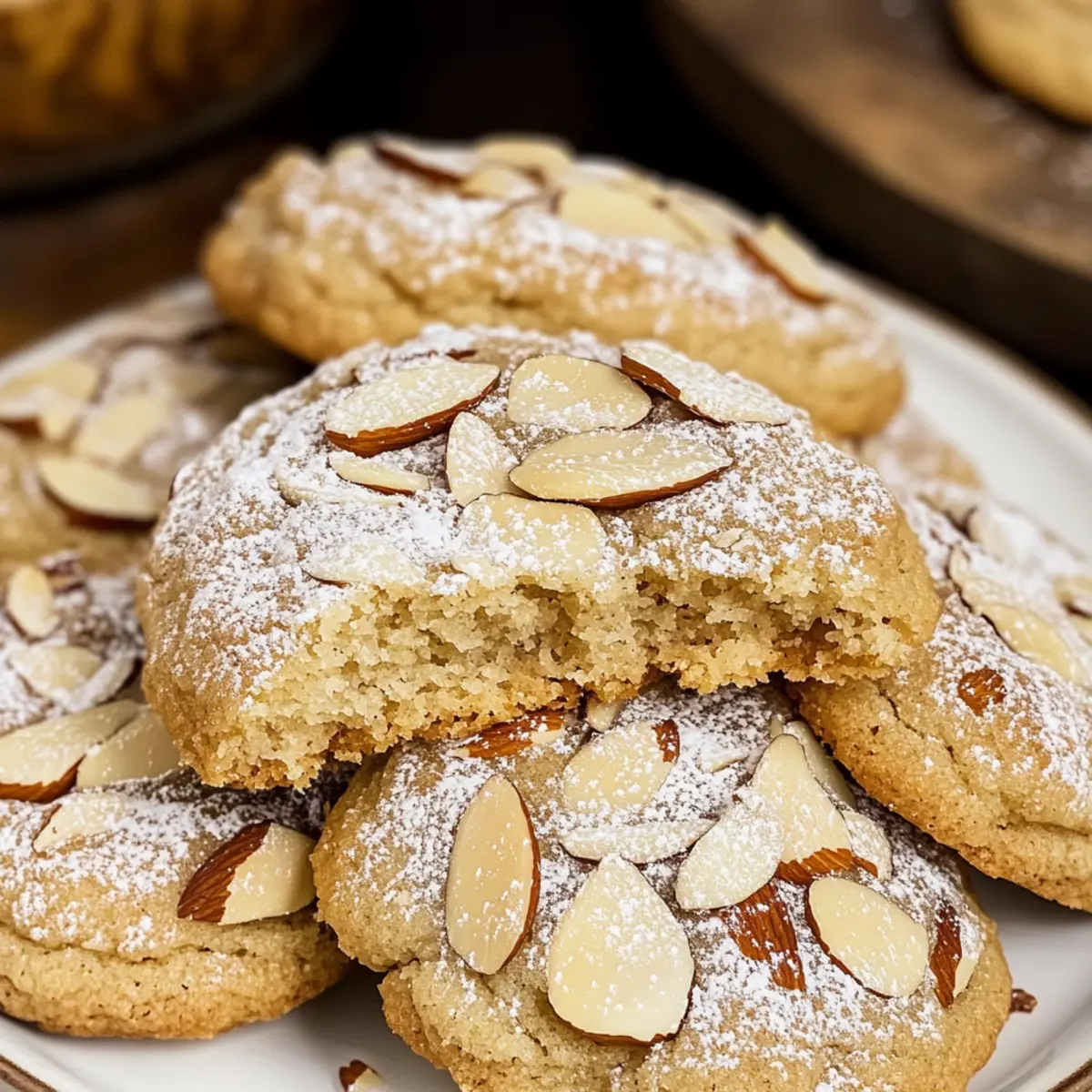 Vegan Almond Croissant Cookies