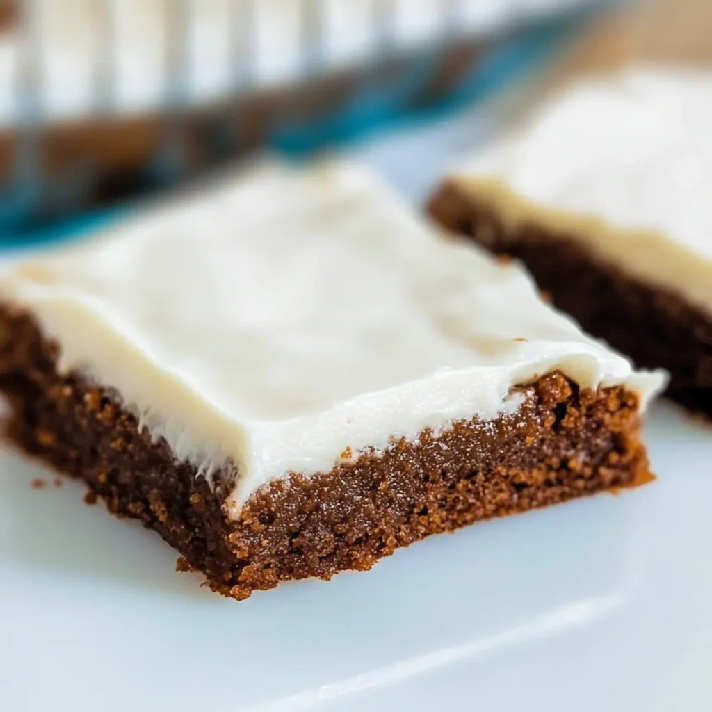 Gingerbread Bars with Cream Cheese Frosting