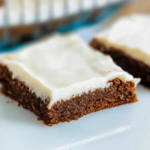 Gingerbread Bars with Cream Cheese Frosting