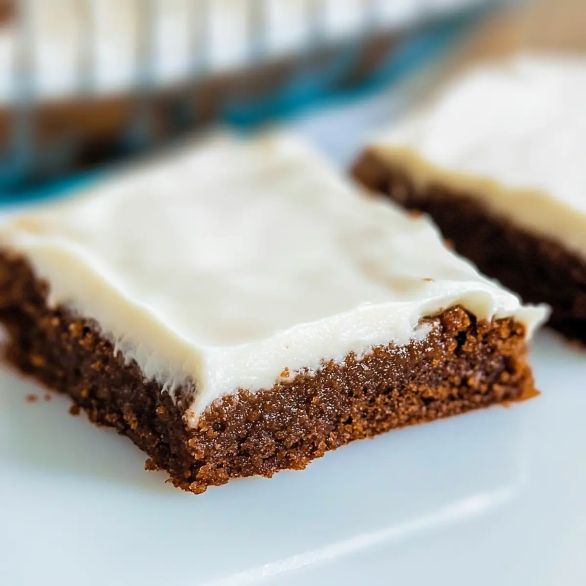 Gingerbread Bars with Cream Cheese Frosting