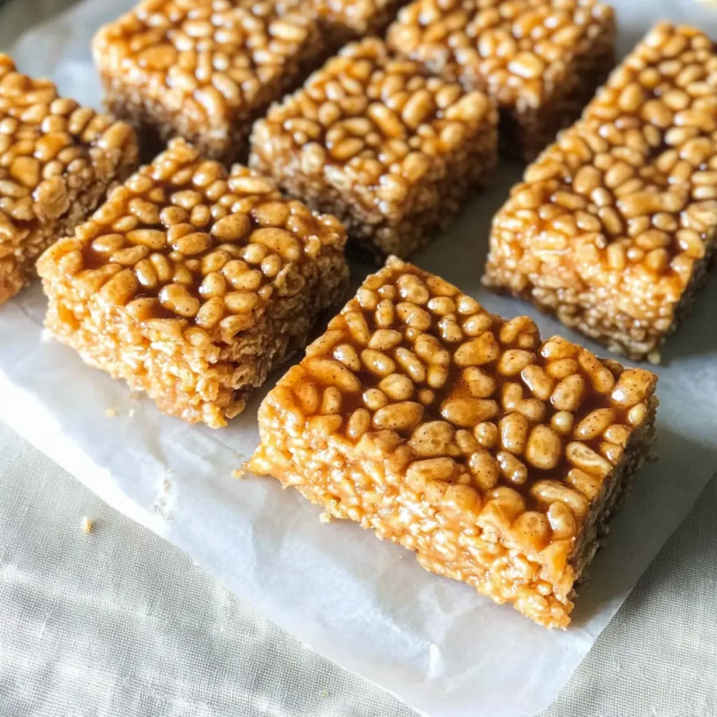 Gingerbread Rice Krispie Treats for a Cozy Holiday Snack