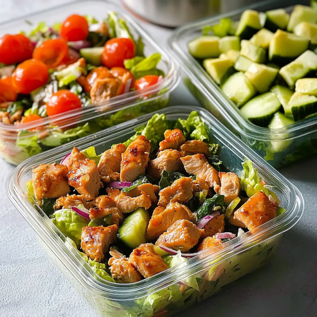 chicken salad meal prep