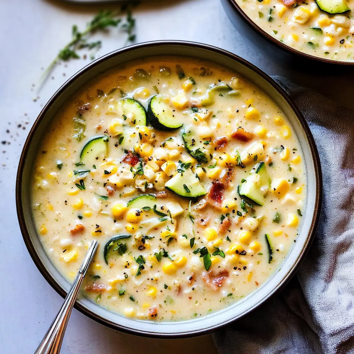 Summer Corn Chowder Soup