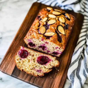 Plum & Sourdough Quick Bread