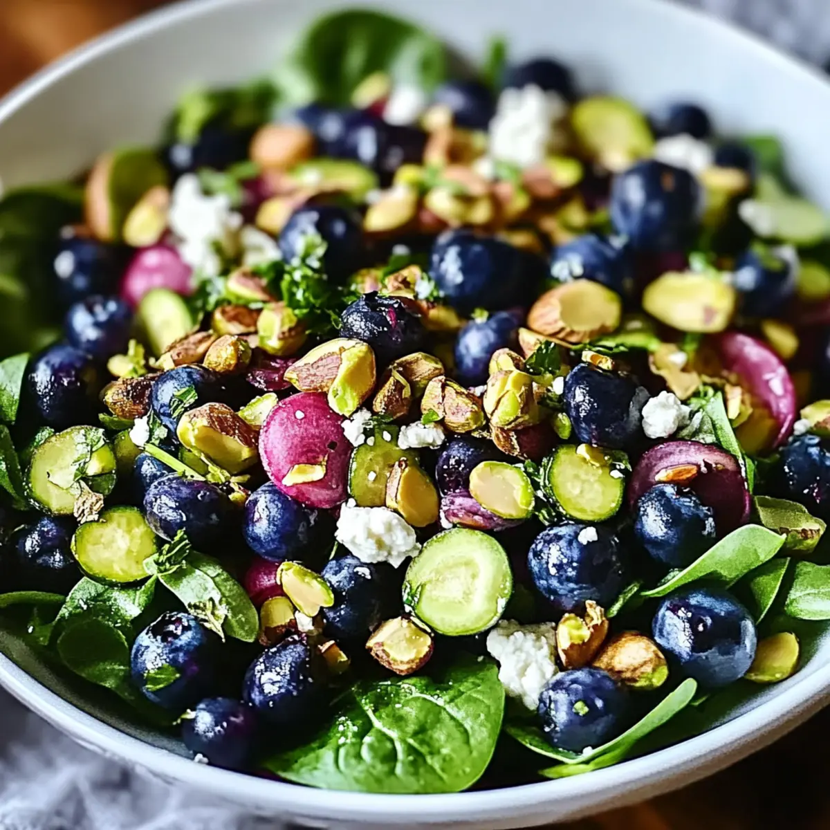 Blueberry Pistachio Spring Salad