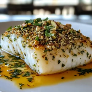 Pistachio Herb Crusted Cod