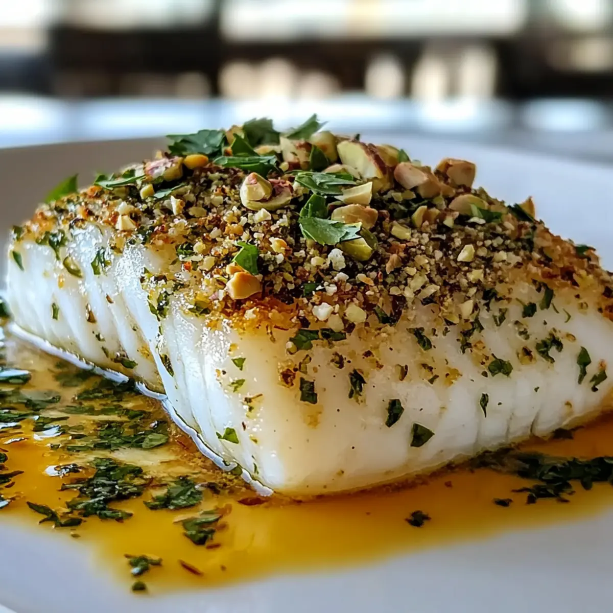 Pistachio Herb Crusted Cod