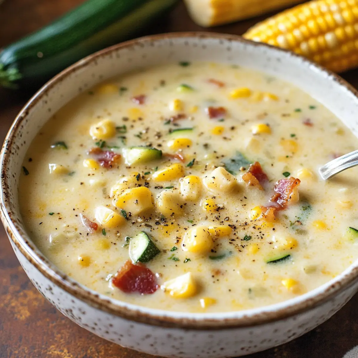 Summer Corn and Zucchini Chowder