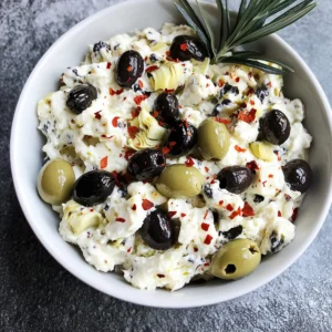 Olive & Artichoke Feta Cheese Dip