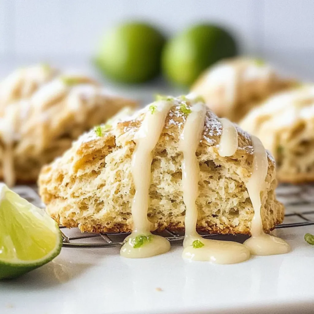 Heavenly Coconut Scones with Lime for a Tropical Delight
