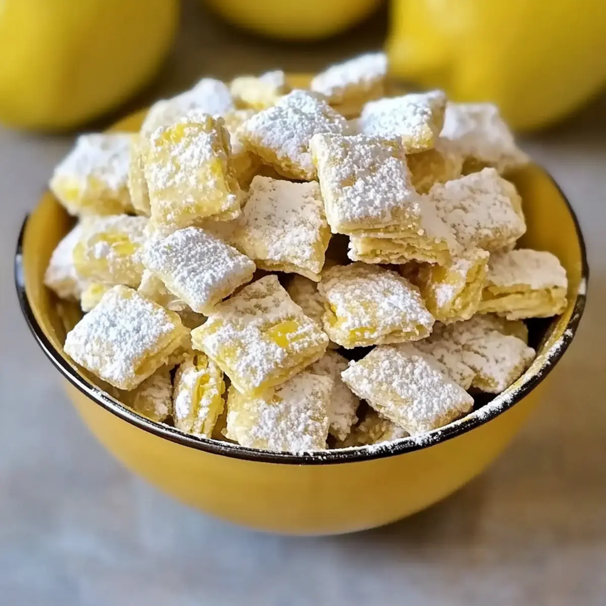 Lemonade Puppy Chow Snack