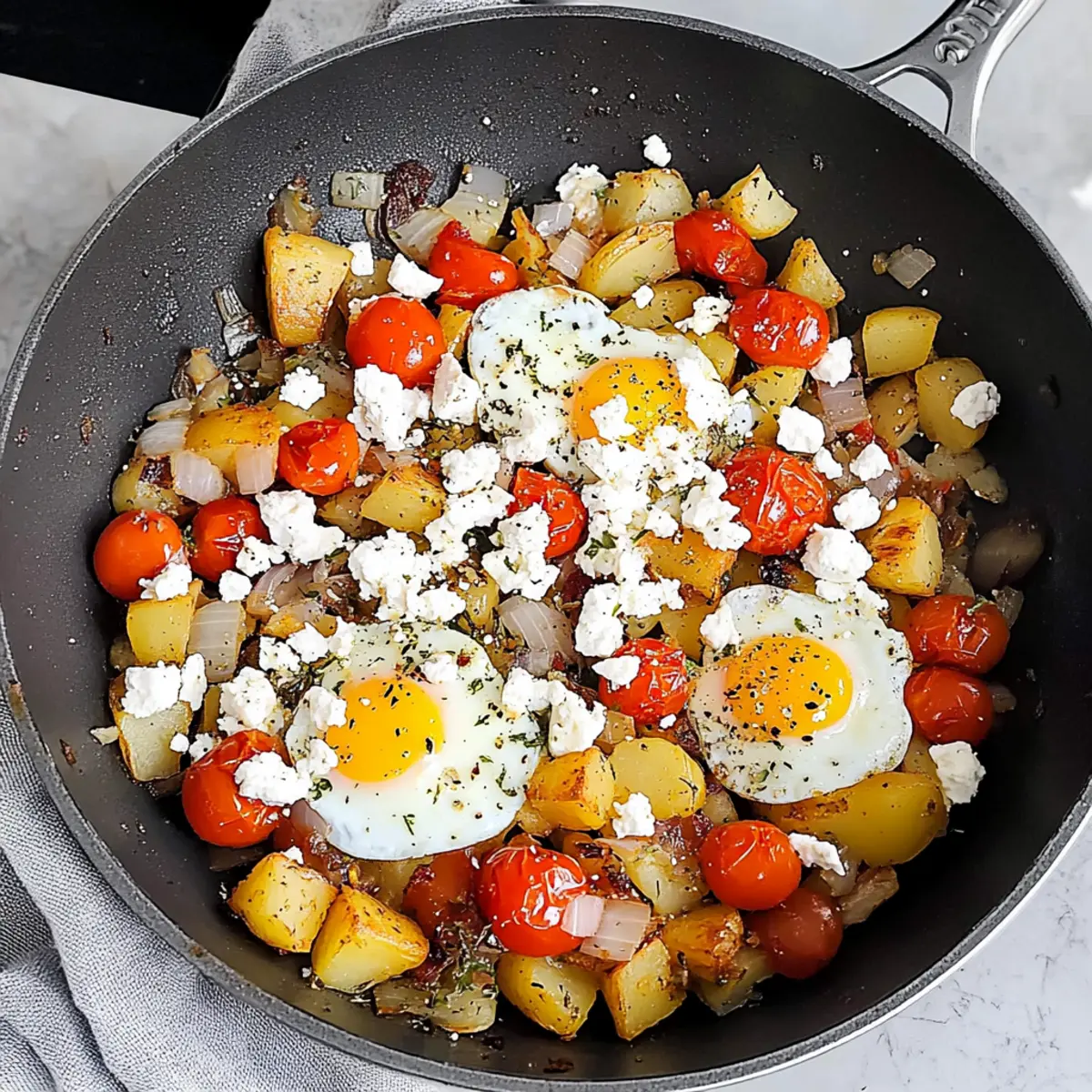 Mediterranean breakfast skillet